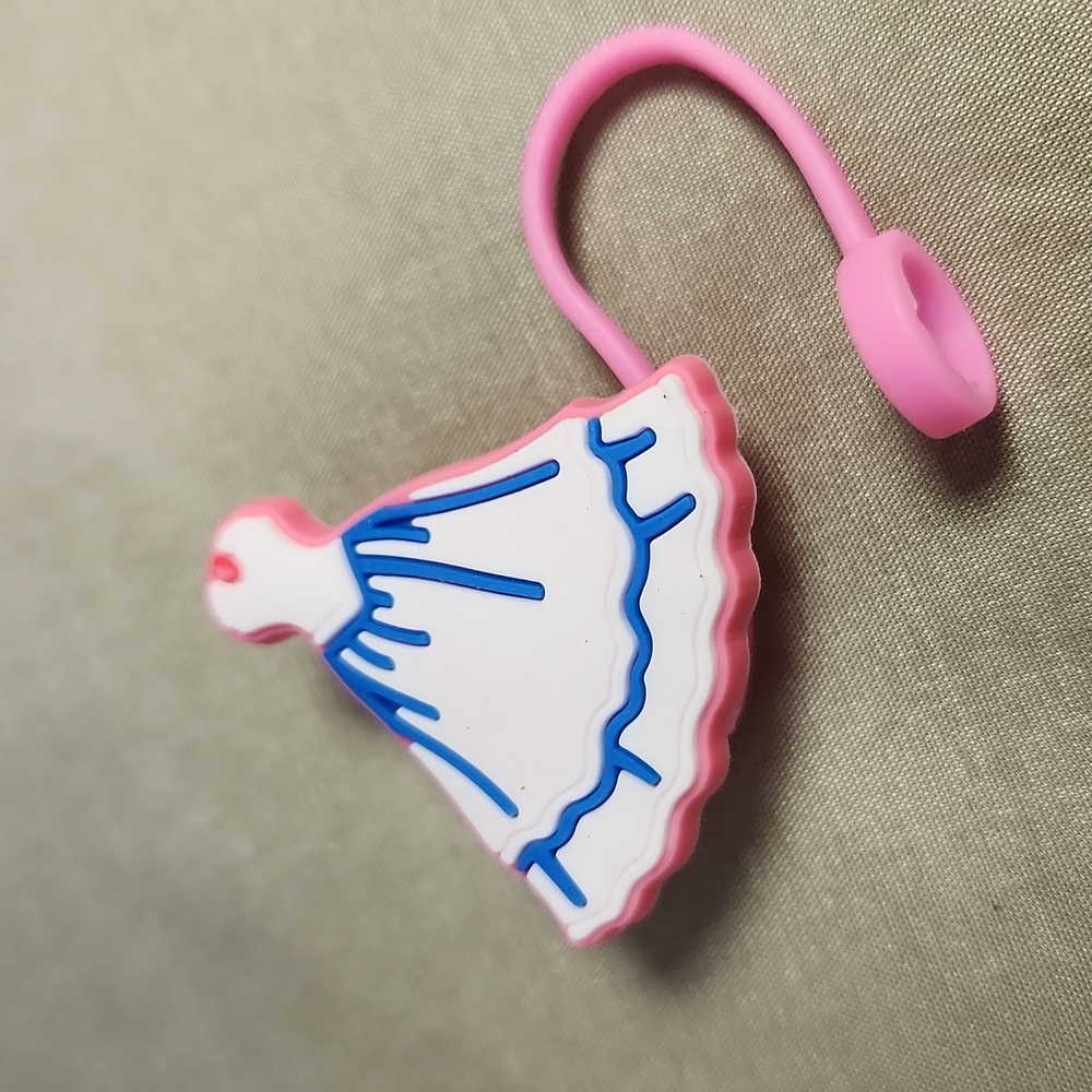 Barbie dress straw topper